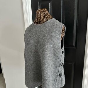 Zara Gray Sleeveless Cardigan